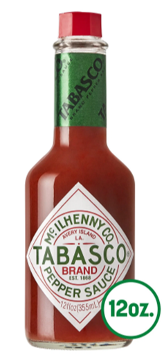 Tabasco Original Flavor Pepper Hot Sauce 12 fl oz