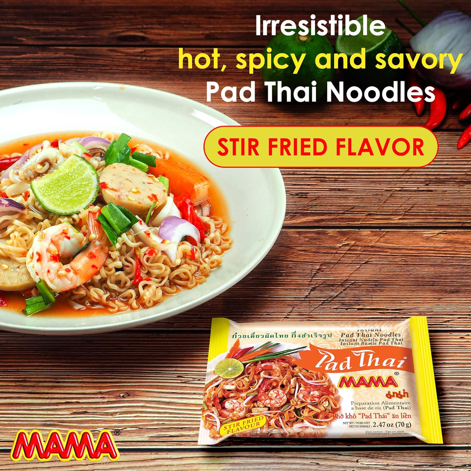 Mama Pad Thai Instant Noodle 2.47oz