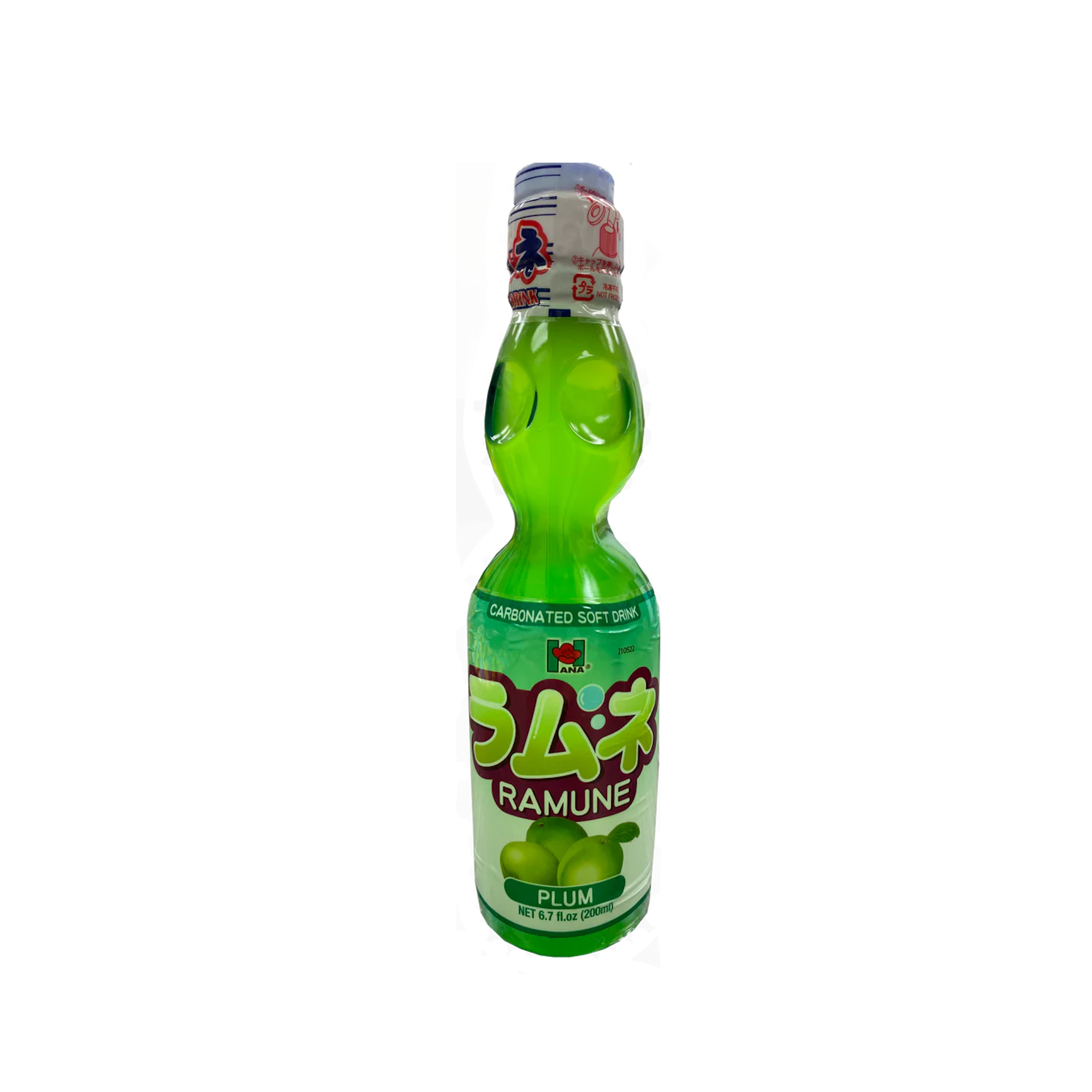 Hana - Ramune Carbonated Beverage Plum Flavor 200ml