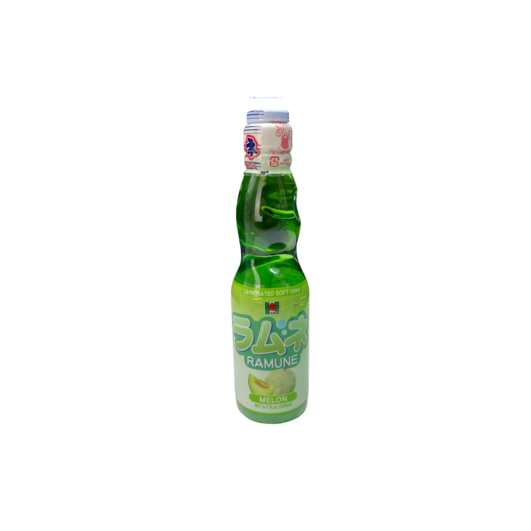 Hana - Ramune Carbonated Beverage Melon Flavor 200ml