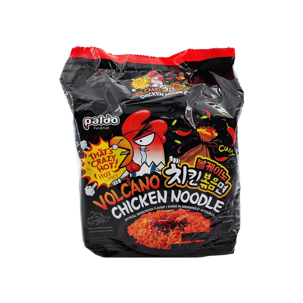 PALDO FUN & YUM Volcano Hot & Spicy Chicken Flavored Instant Ramen