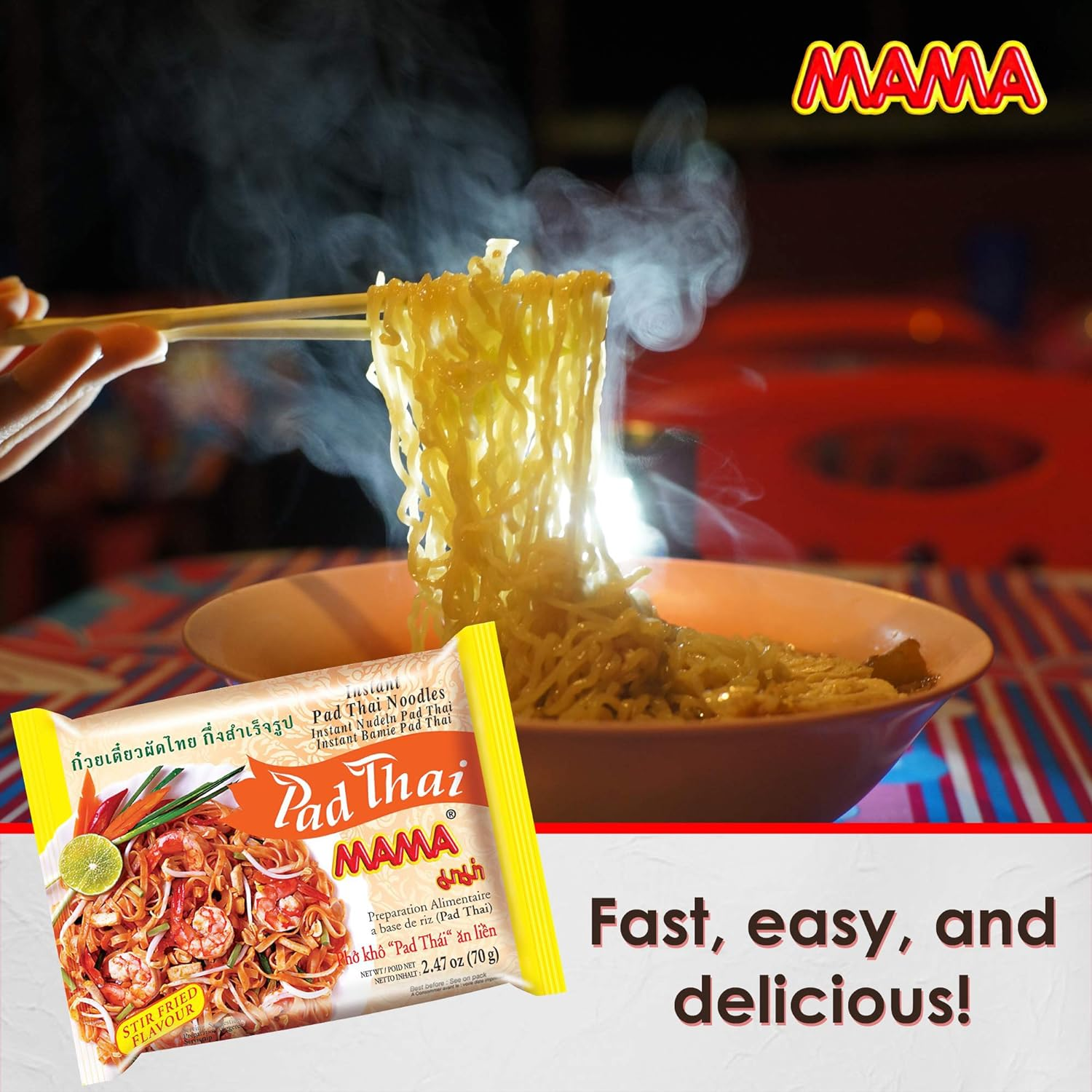 Mama Pad Thai Instant Noodle 2.47oz