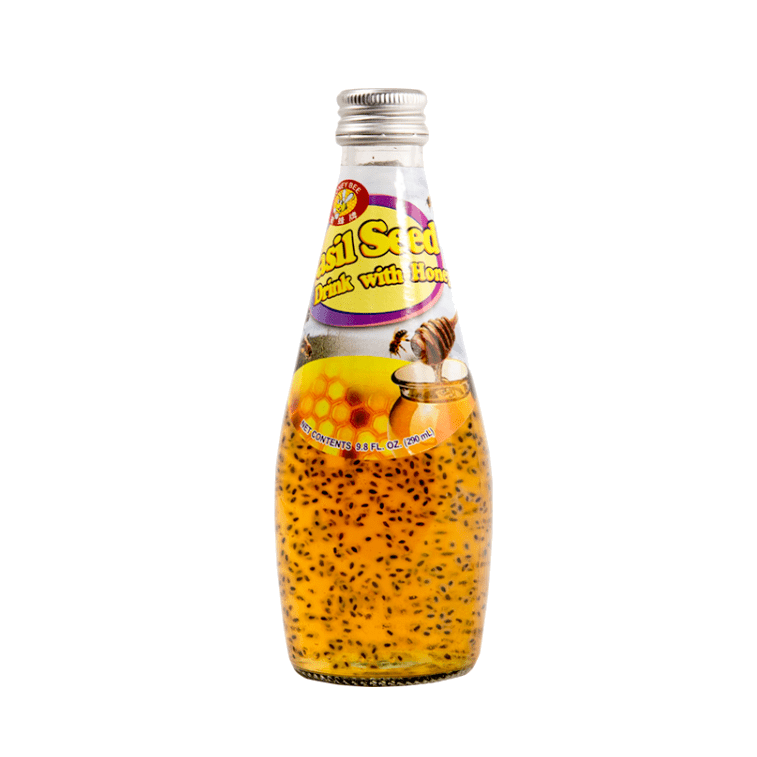 Honey Bee Basil Seed Drink Honey Flavor 9.8oz