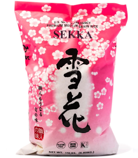 Sekka Premium Japanese Medium Grain Rice 15 lb