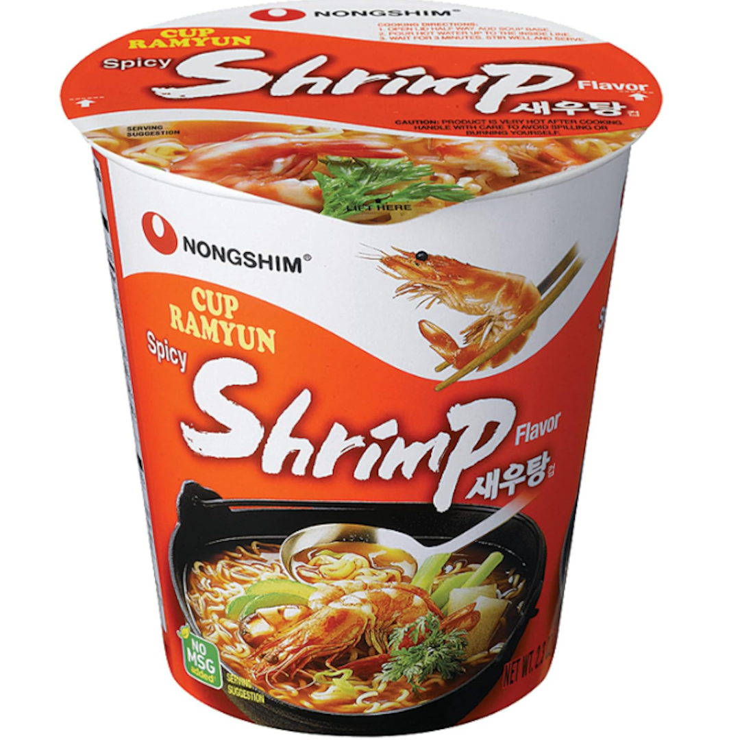 Nongshim Noodle Cup, Spicy Shrimp