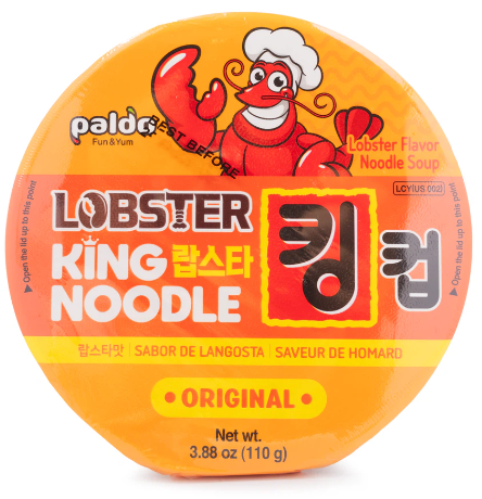 Paldo King Noodle Cup, Lobster Flavor