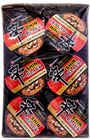 Nongshim Shin Black Premium Noodle Soup, Cup