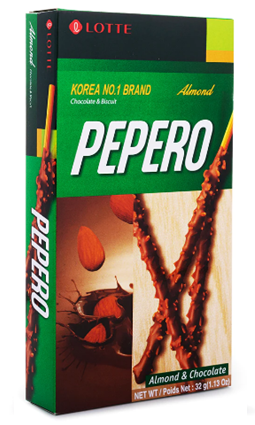 Lotte Pepero Almond Chocolate Sticks 32 g