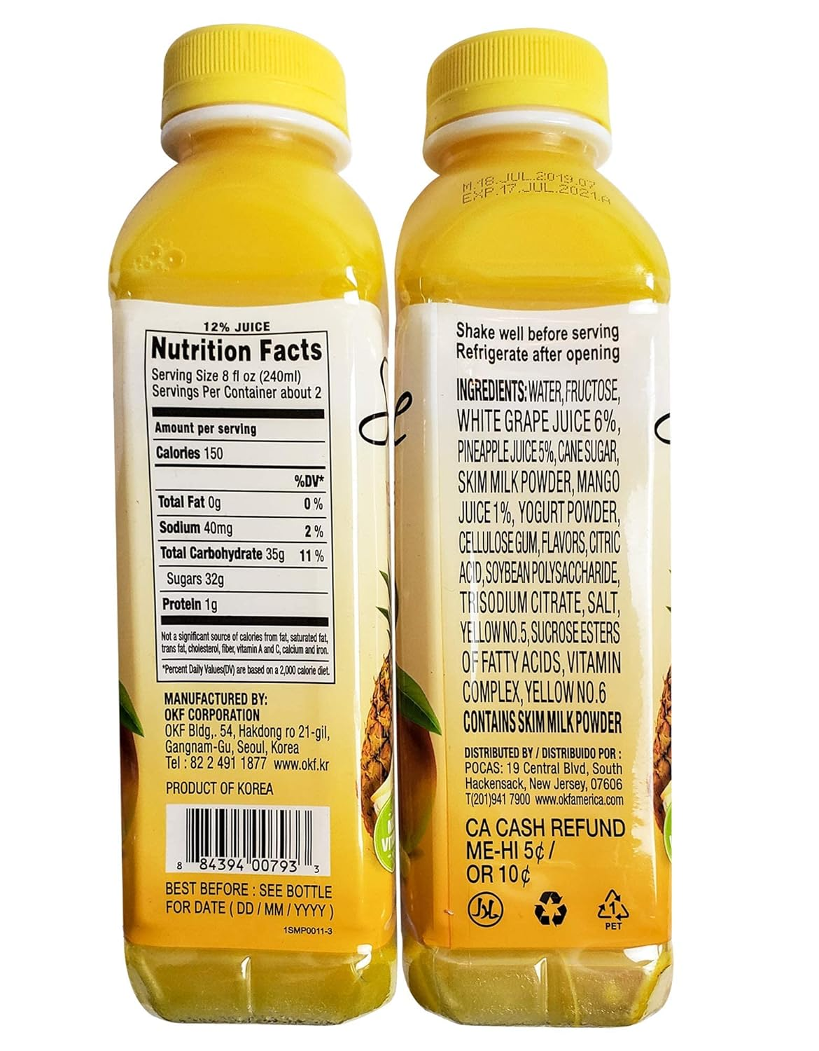 OKF Smoothie, Yellow 500ml